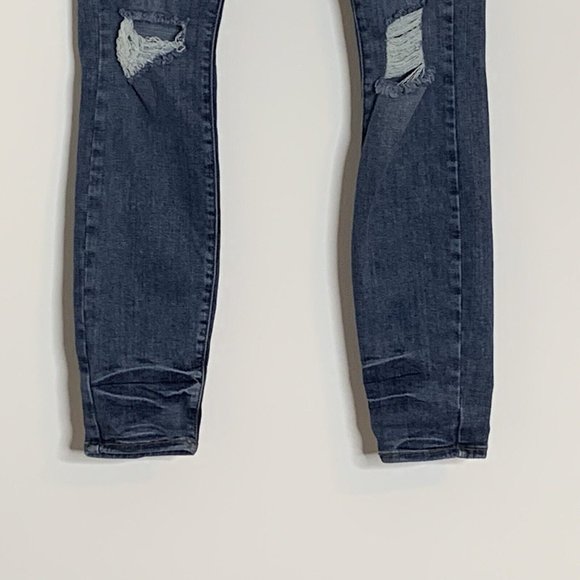 Good American Jeans Good Legs 8/29 Distressed Skinny Blue084 Made in USA - Picture 11 of 12